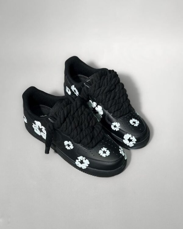 Black Custom Air Force 1s